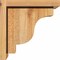 Ekena Millwork Newport Rough Sawn Corbel w/Backplate, Western Red Cedar, 8"W x 10"D x 10"H COR08X10X10NEW01RWR - alternate 2